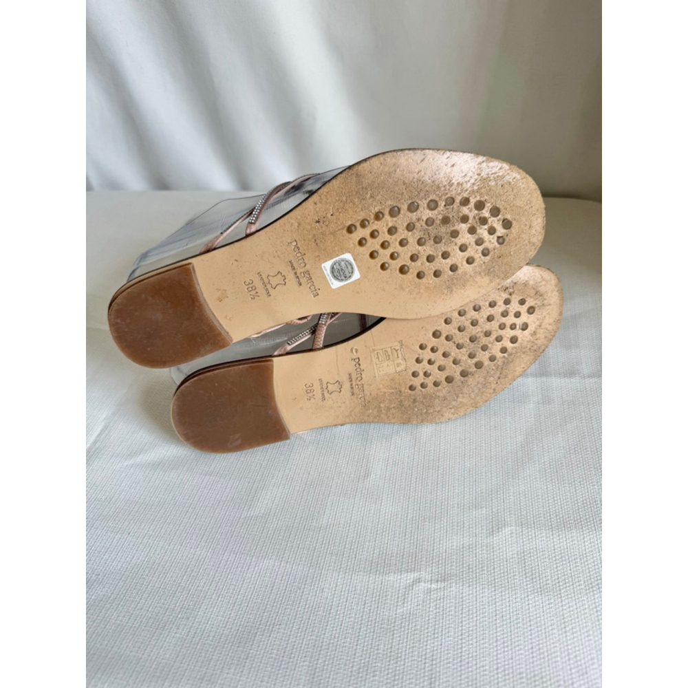Women's Pedro Garcia Rose Gold Swarovski Crystal Sandals Size 8.5 - Picture 7 of 9